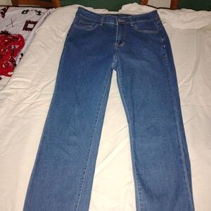 SHEIN Classic Blue Straight Leg Jeans